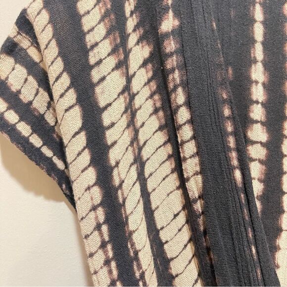 Band of Gypsies Brown Cream Tiedye Linen Vacation Coverup Romper shorts Small - Picture 6 of 6